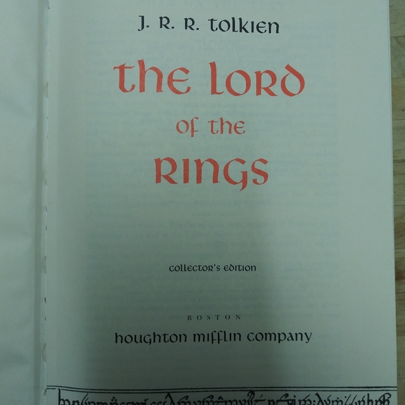 houghton mifflin books Other - The lord of the rings collectors edition